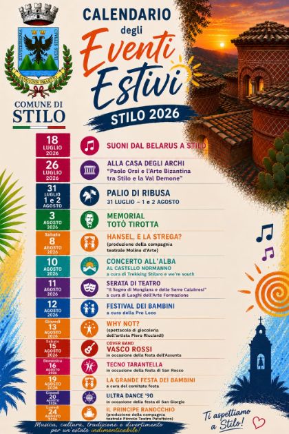 Calendario degli Eventi Estivi 2026